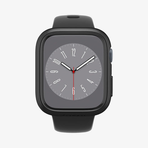 ACS05458 - Apple Watch Ultra (Apple Watch (49mm)) Case Thin Fit in black showing the front